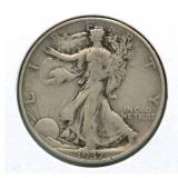 1937 Walking Liberty Silver Half Dollar