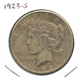 1923-S Peace Silver Dollar