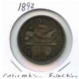 1892 Columbian Exposition Commemorative Silver