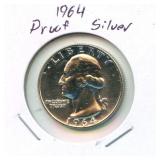 Proof 1964 Washington Silver Quarter