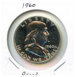 1960 Proof Silver Franklin Half Dollar