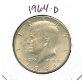 1964-D Kennedy Silver Half Dollar