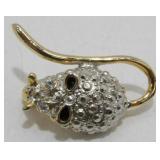Vintage Mouse Pin with Enameled Ears