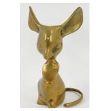 Vintage Solid Brass Mouse Figurine