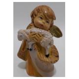* Vintage 1988 Fontanini Shepherd Angel with Lamb