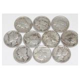 10 Mercury Silver Dimes