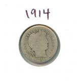 1914 Barber Silver Dime