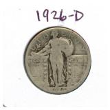1926-D Standing Liberty Silver Quarter