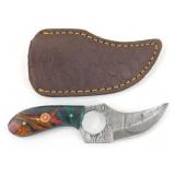 New Damascus Blade Texas Skinner Knife with