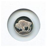 One Gram .999 Silver Round - Buffalo Design