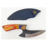 New Skinning Knife with Leather Sheath