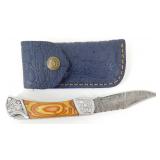 New Damascus Blade Folding Pocket Knife with