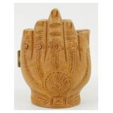 Carved Buddha Wooden Hand Figure