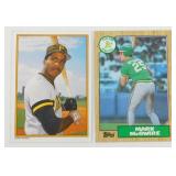 1987 Topps Mark McGwire & Barry Bonds Baseball