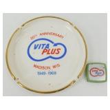 * Vintage Vita Plus Madison, WI, Ashtray and Tape