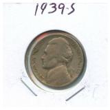 1939-S Jefferson Nickel