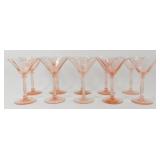 ** Group of Martini Glasses - Vintage Depression