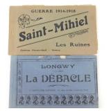 (2) 1918 French Post Card Booklets - Longwy &