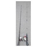 * Zebco Fish Pole with a Shakespeare #EF Spinning