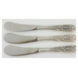 3 Sterling Silver Westmorland Milburn Rose Butter