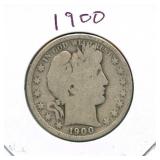 1900 Barber Silver Half Dollar