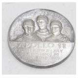 1969 Apollo 11 Moon Landing Medal - 25 grams .999