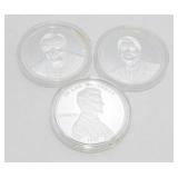 Three Presidential Commemorative Coins