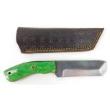 New Tanto Blade Knife with Leather Sheath