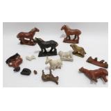 Vintage Auburn Hard Rubber Farm Animals