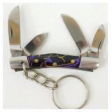 New 4-Blade Folding Keychain Knife
