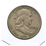 1954-D Franklin Silver Half Dollar