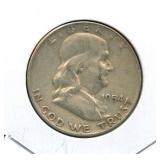 1954-D Franklin Silver Half Dollar