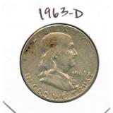 1963-D Franklin Silver Half Dollar