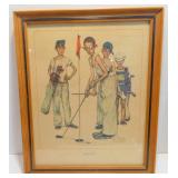 * Norman Rockwell Print "Missed"
