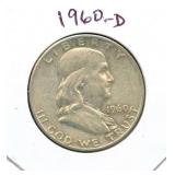 1960-D Franklin Silver Half Dollar