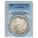 1886 Morgan Silver Dollar - PCGS MS63