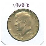 1968-D Kennedy Silver Half Dollar - 40% Silver
