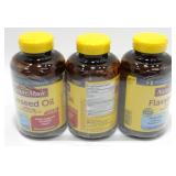 New 3-pk of Nature Made Flaxseed Oil - Exp: 12/25