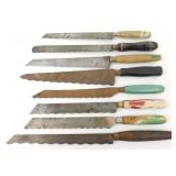 8 Vintage Bread Knives