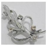 Vintage B. David Co. Jeweled Brooch
