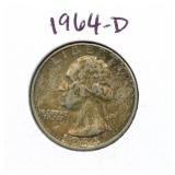 1964-D Washington Silver Quarter