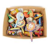 * Box Full of Antique Noise Makers - Excellent