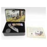 Les Kouba Wildlife Series Pocket Knife in Tin -
