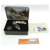 Les Kouba Wildlife Series Pocket Knife in Tin -