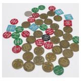 50 La Crosse Bar Tokens