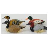 Vintage Set of 4 Miniature Duck Decoys