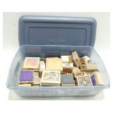 Shapes and Some Holidays Themed Rubber Stamps in