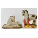 * Chalkware Horses