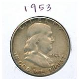 1953 Franklin Silver Half Dollar
