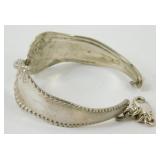 Vintage Sterling Silver Spoon Handle Bracelet -